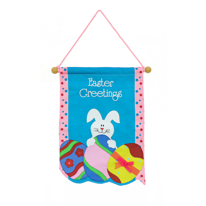 The Holiday Aisle® 18" Easter Greetings Banner Wayfair